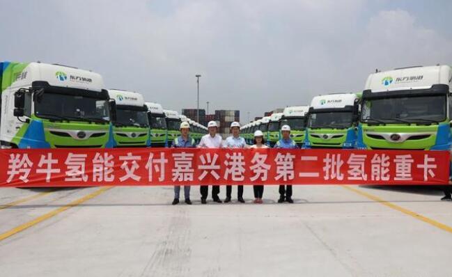 羚牛正规买球app排行榜平台交付嘉兴港务第二批30辆正规买球app排行榜平台重卡