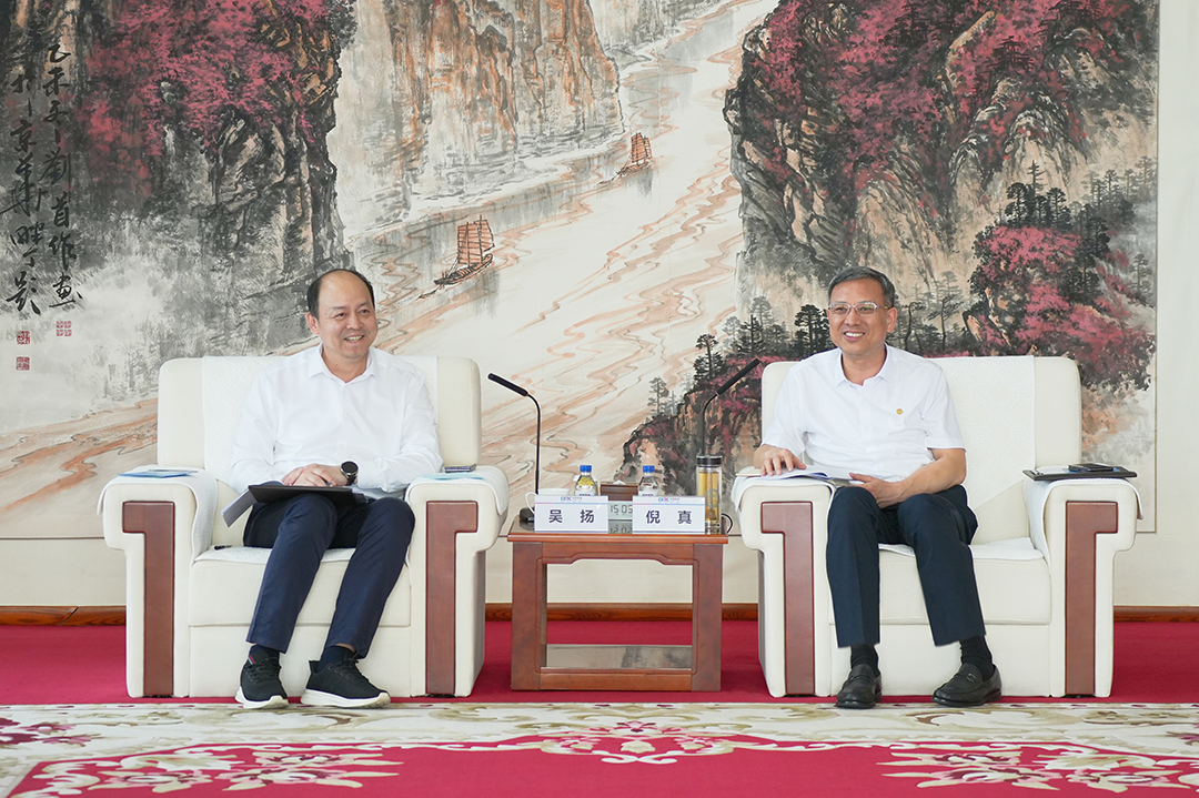 中国能建党委副书记、总经理倪真与广州市南沙区区长吴扬会谈