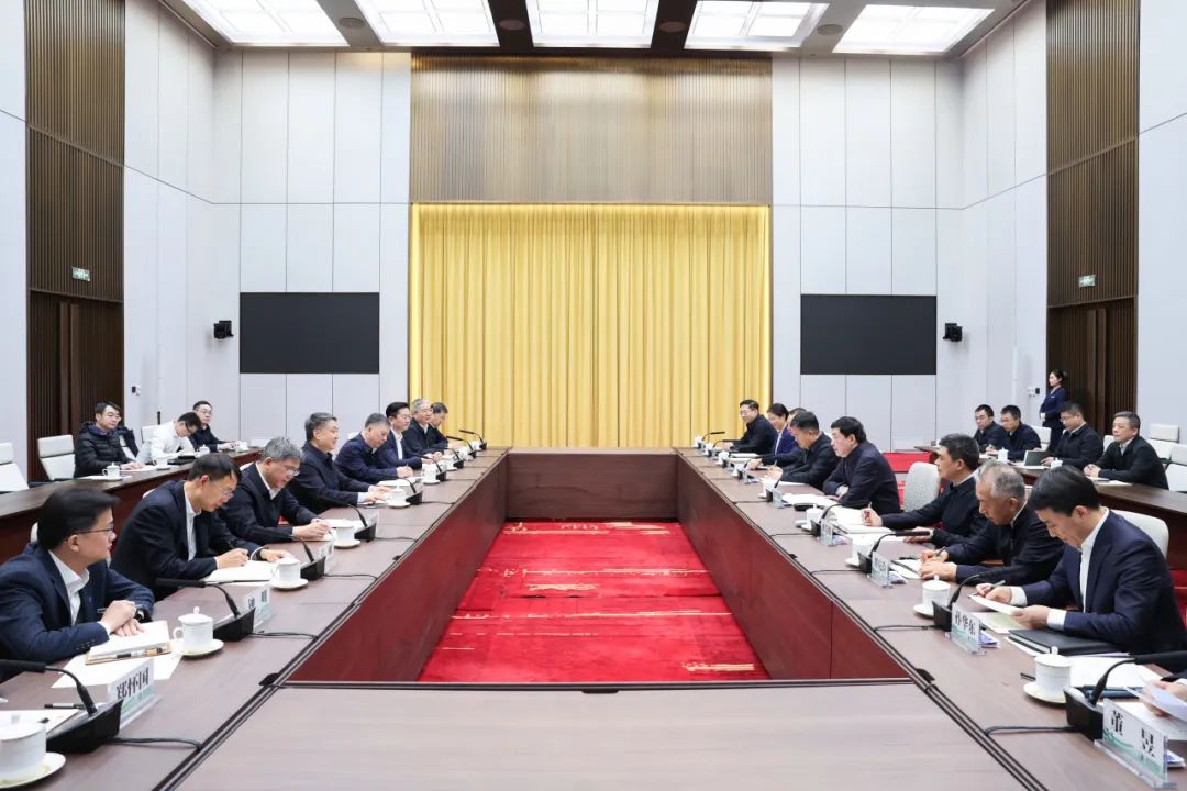 温枢刚张文峰与国家电网董事长张智刚、总经理庞骁刚会谈