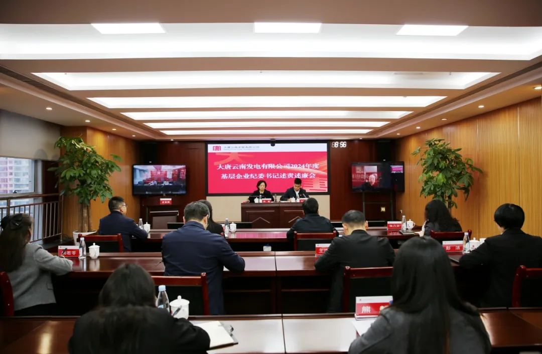大唐云南公司召开2024年度基层企业纪委书记述责述廉会